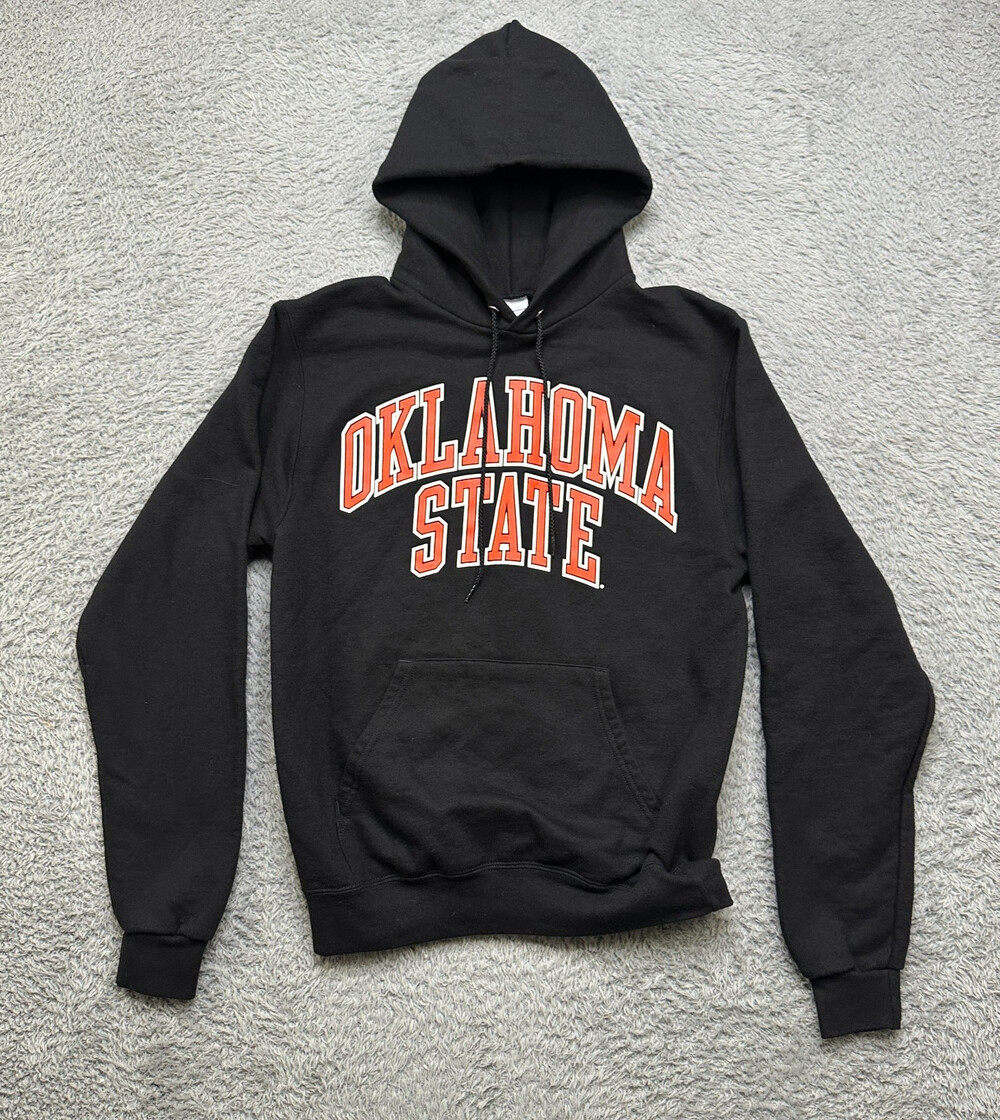 Oklahoma State Champion Hoodie Mens S Black Sweatshirt Excellent